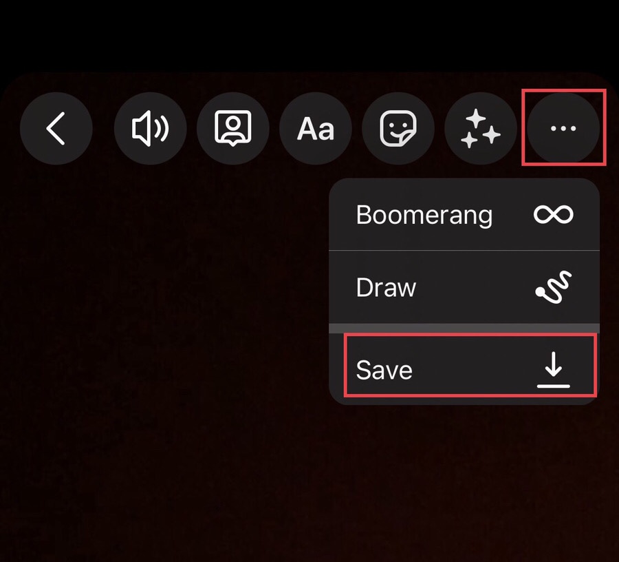 After, select the “Save” option to save the recorded video.