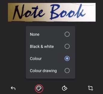 Tap on the “Paint” option to make more changes to it.