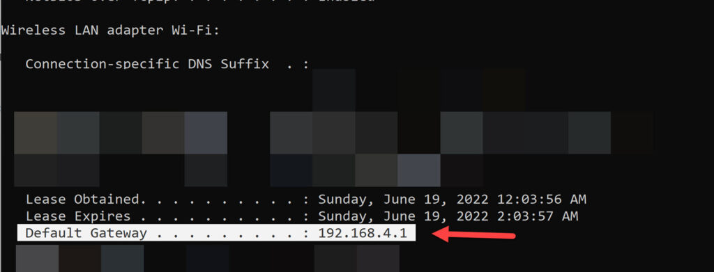 Find IP Address of your Wifi router