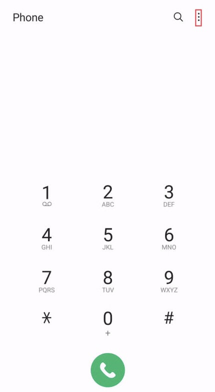 Now tap on the “Three dots” in the upper right corner of the phone screen.