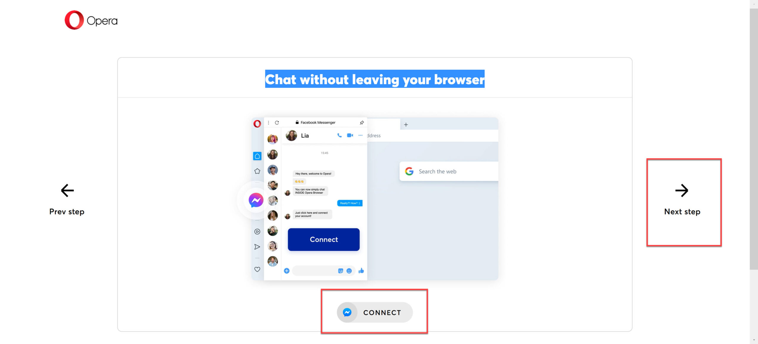 Connect to your Facebook Messenger