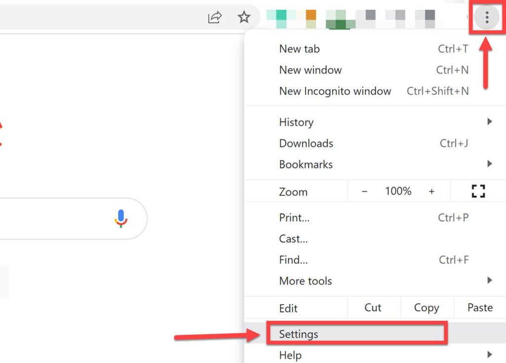 Go to Chrome Settings on your computer