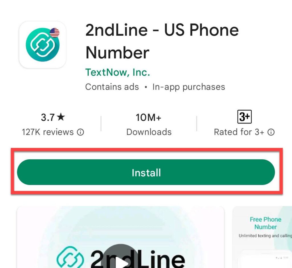 Install the 2ndLine on your phone if you want to get a free number