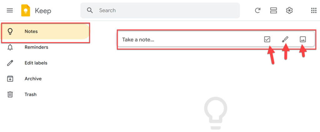 Take a note on Google Keep on Windows 11