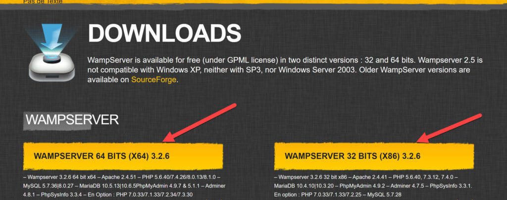 Go to WampServer Official Site to download the application