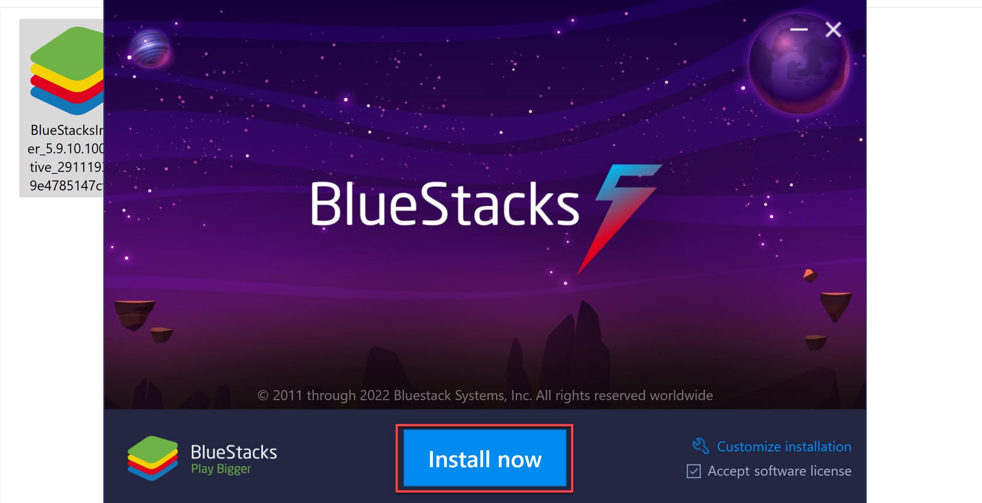 bluestacks 5 hyper v download