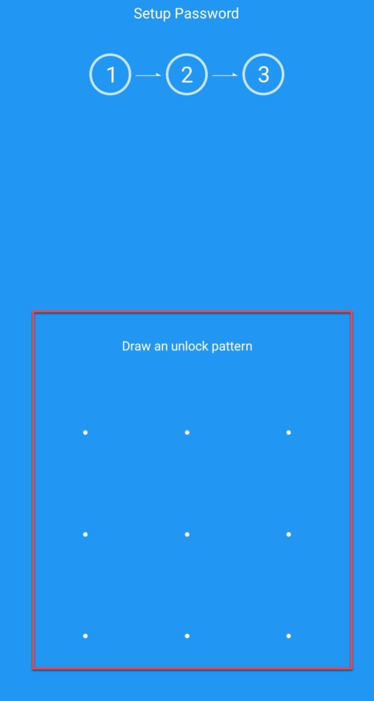 Draw an unblock pattern