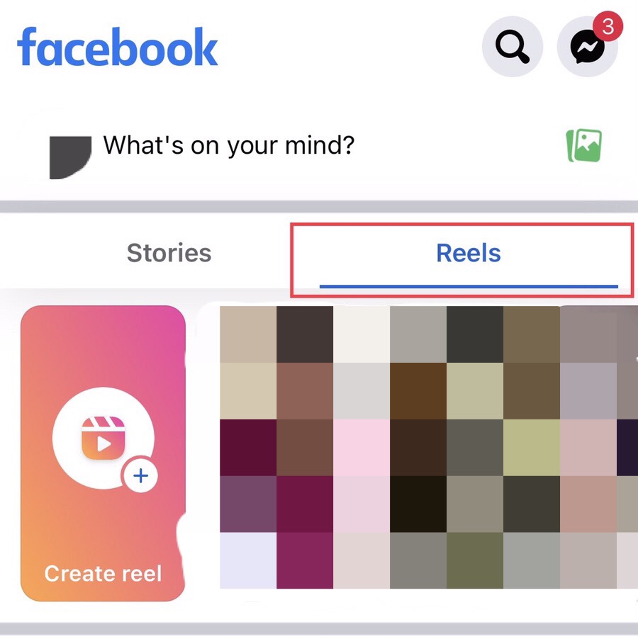 To find reel drafts on Facebook on iPhone (iOS 16), go to the Facebook app and tap on “Reels.”