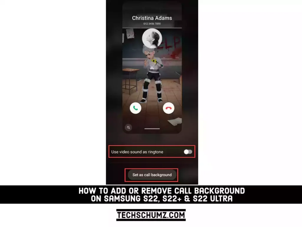 How to Add or Remove Call Background on Samsung S22, S22+ & S22 Ultra