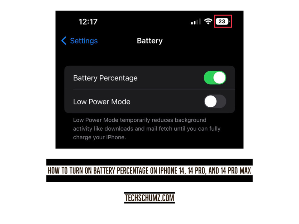 Turn on battery percentage on iPhone 14 How To Turn On Battery Percentage On iPhone 14, 14 Pro & 14 Pro Max