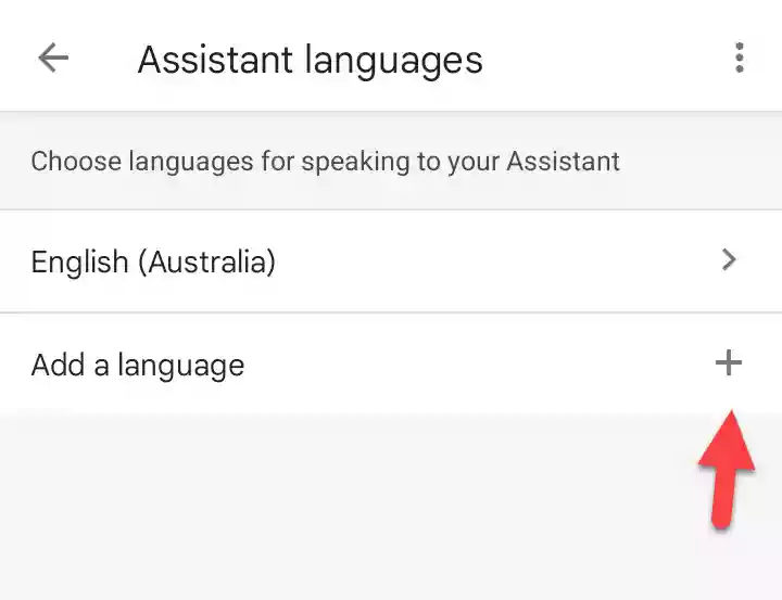 Add a language to Google Assistant on Galaxy S22