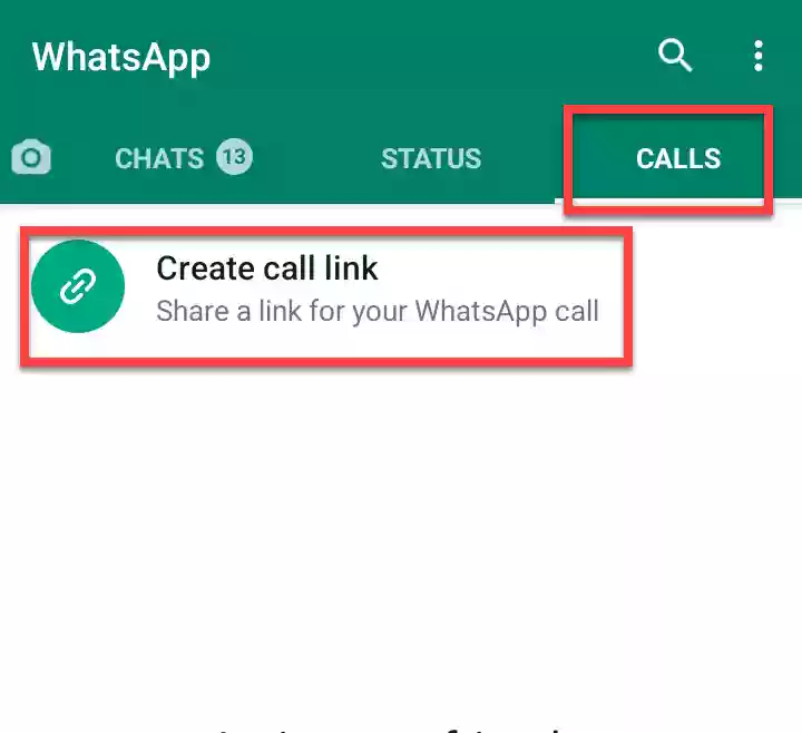Create call link