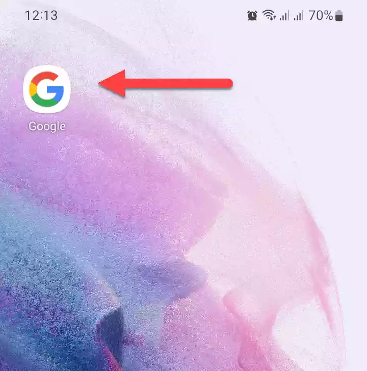 Open Google app