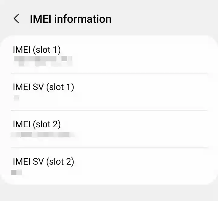 Finding IMEI numbers in IMEI information