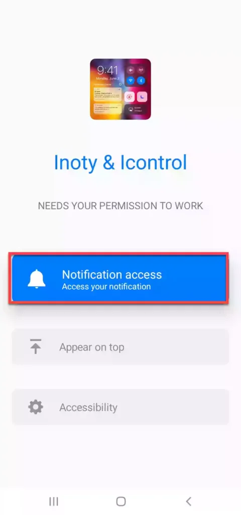 Notification access