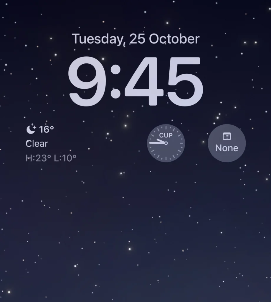 A weather widget was added.