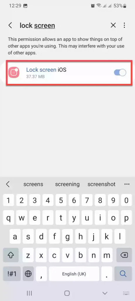 allow app tow show on top of other apps How to Enable iOS 16 Lock Screen on Android Phones