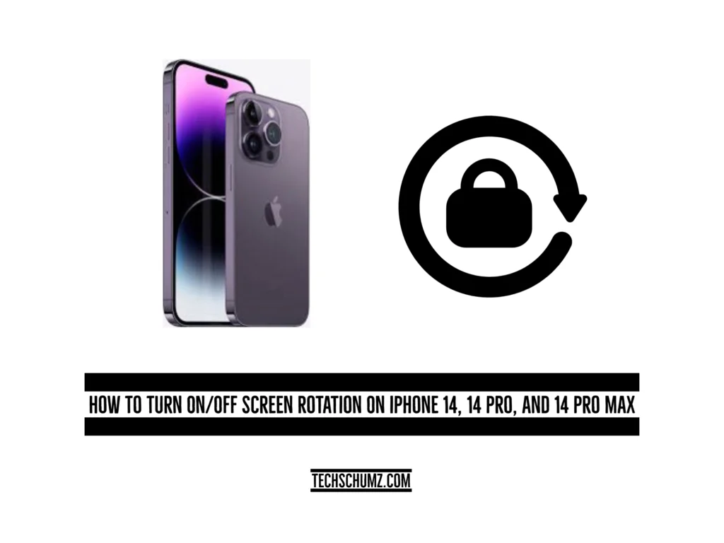 How To Turn On Off Screen Rotation On IPhone 14 14 Pro And 14 Pro Max 