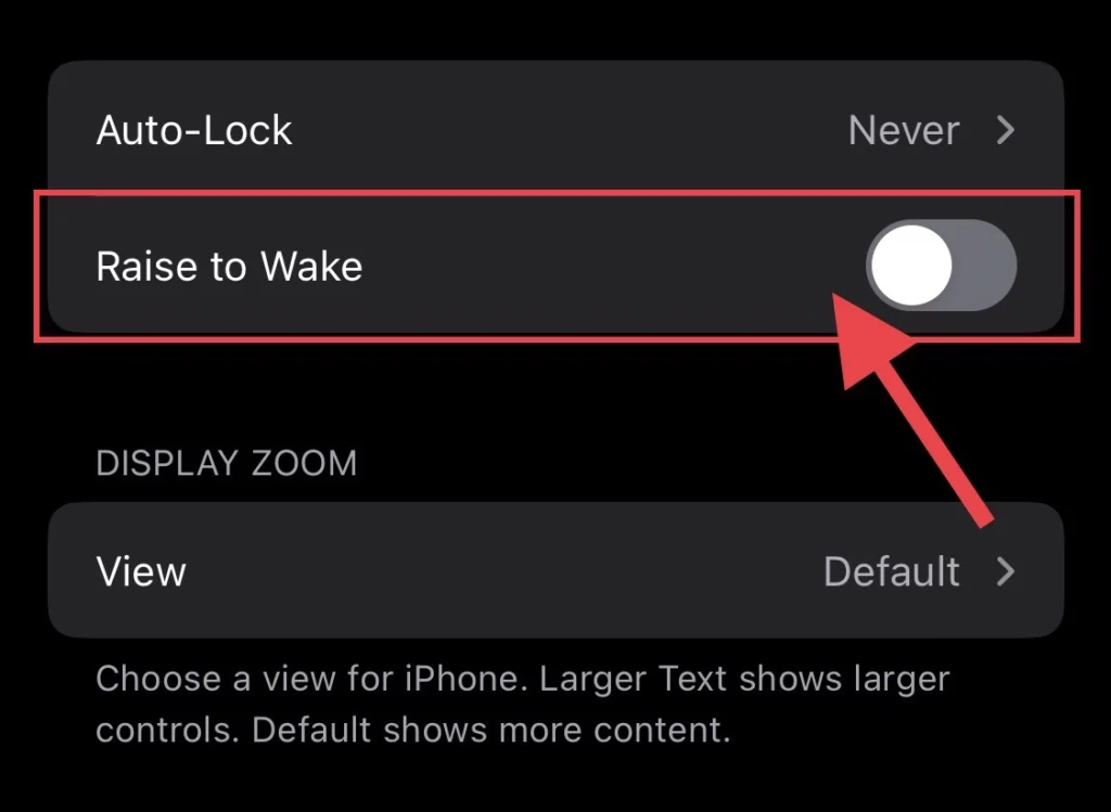Then turn off the "Raise to Wake" feature from display menu.