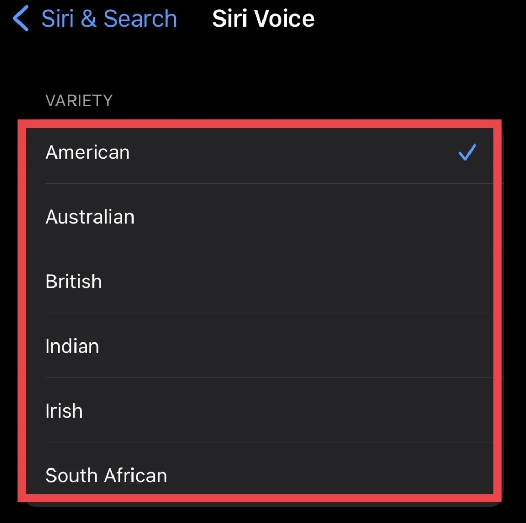 Select Voice How To Change Siri Voice And Language On iPhone 14 Series