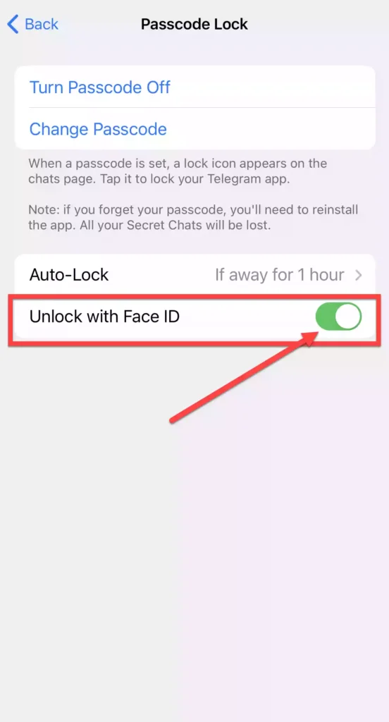 Unlock with Face ID