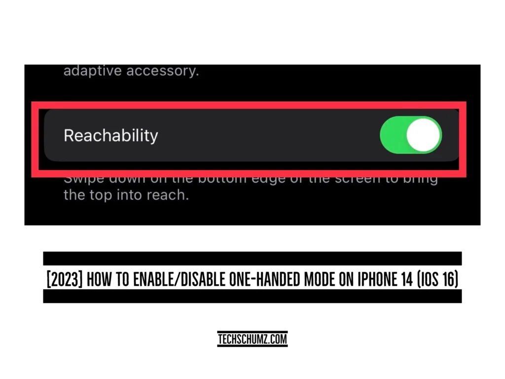 Enabledisable one handed mode [2023] How To Enable/Disable One-Handed Mode On iPhone 14 (iOS 16)