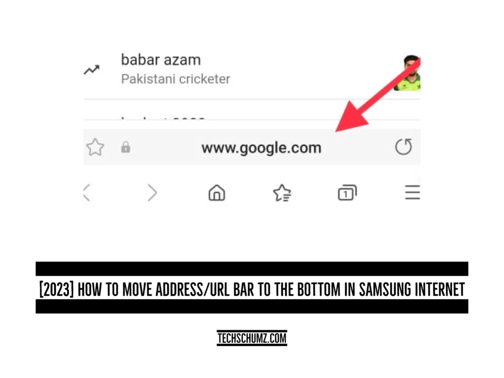 Move URL Bar to Bottom of Samsung Internet Techschumz