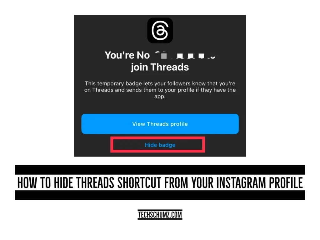 Hide Threads Badge from Instagram How To Hide Thread Shortcuts From Your Instagram Profile