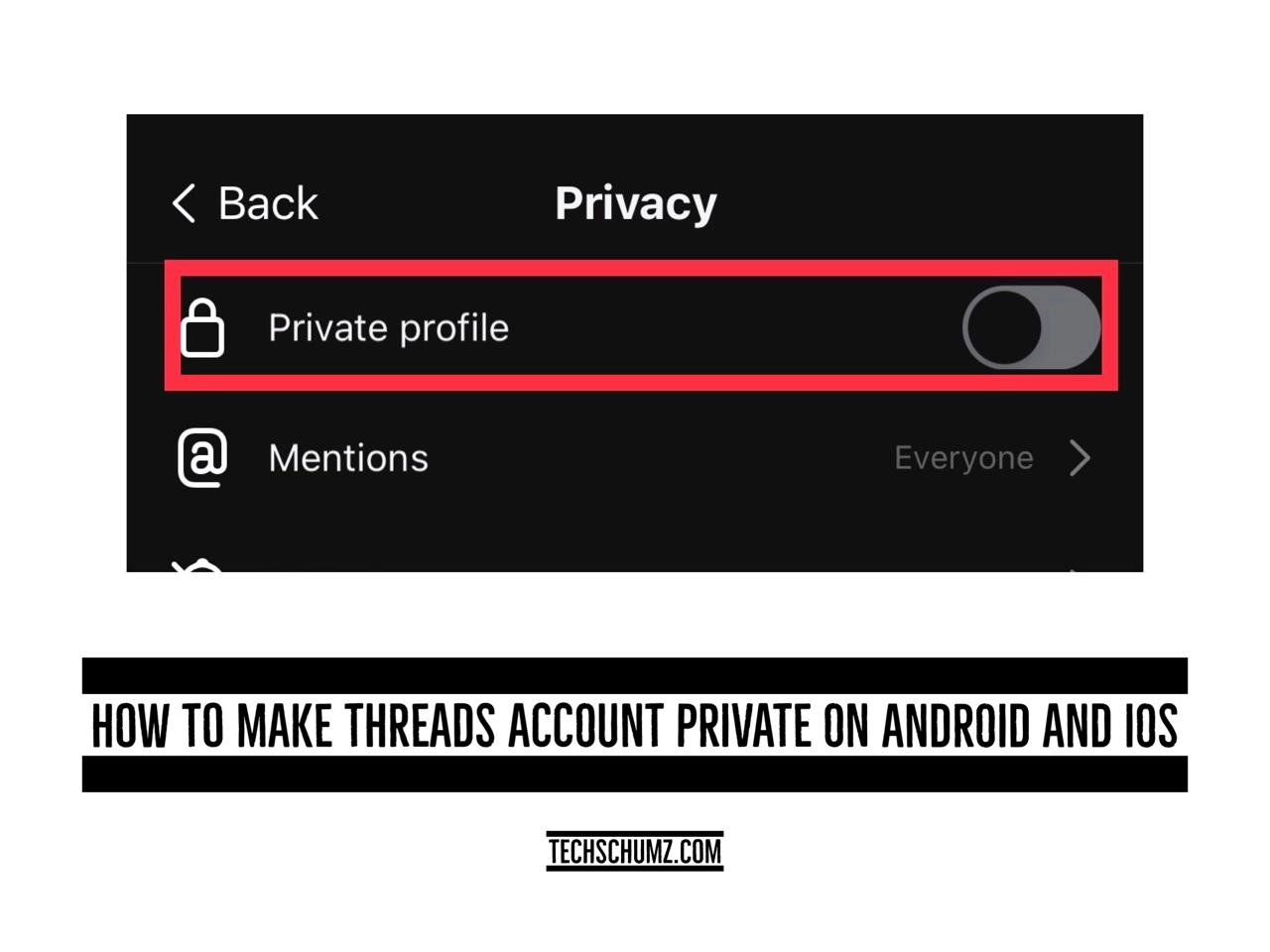 How To Make Threads Account Private on Android and iOS Techschumz