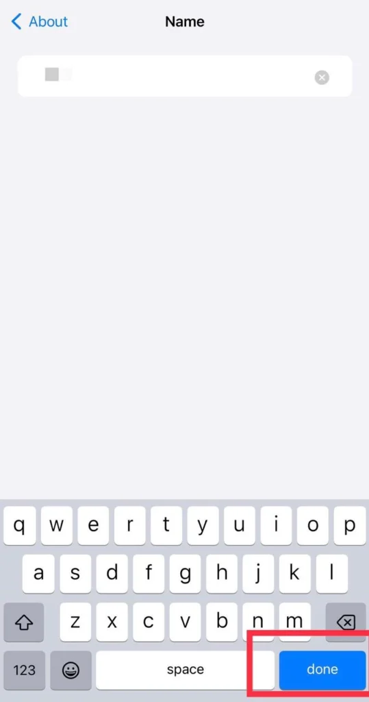 Enter the name and tap on Done.