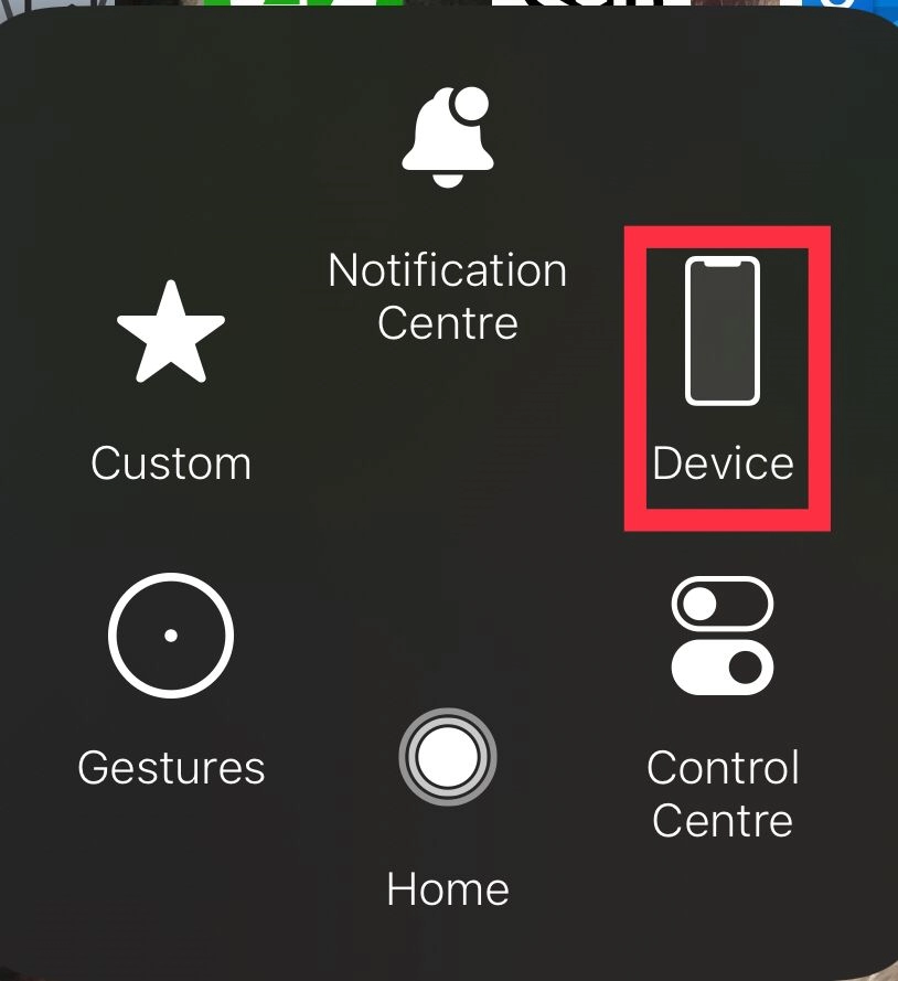 Tap on Device from home button.