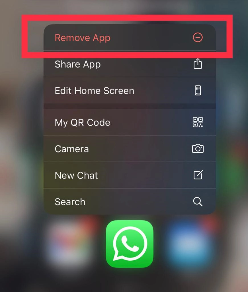 Tap on Remove app.