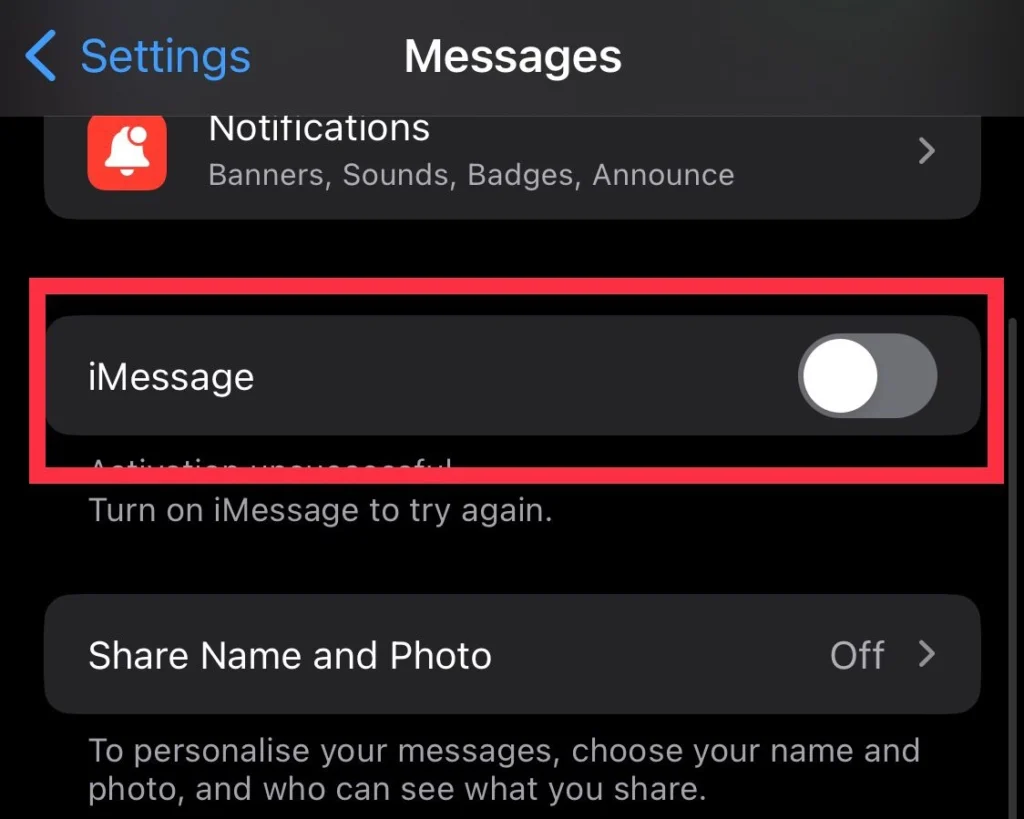 Turn off iMessage option from the Messages menu.